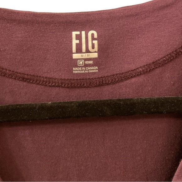 Fig Voyage Purple 3/4 Sleeve Wrap Midi Dress - Picture 3 of 4